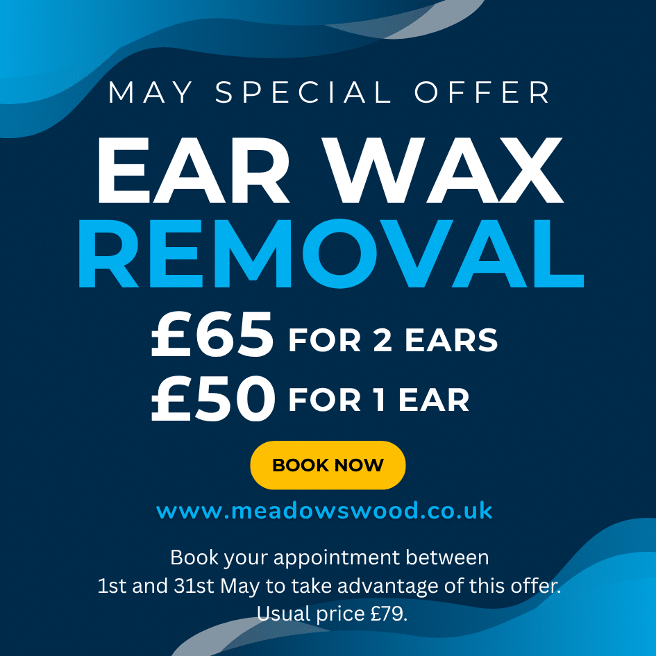 Special offer on ear wax removal - May 2026
